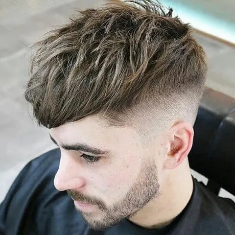 potongan rambut pria two block caesar cut